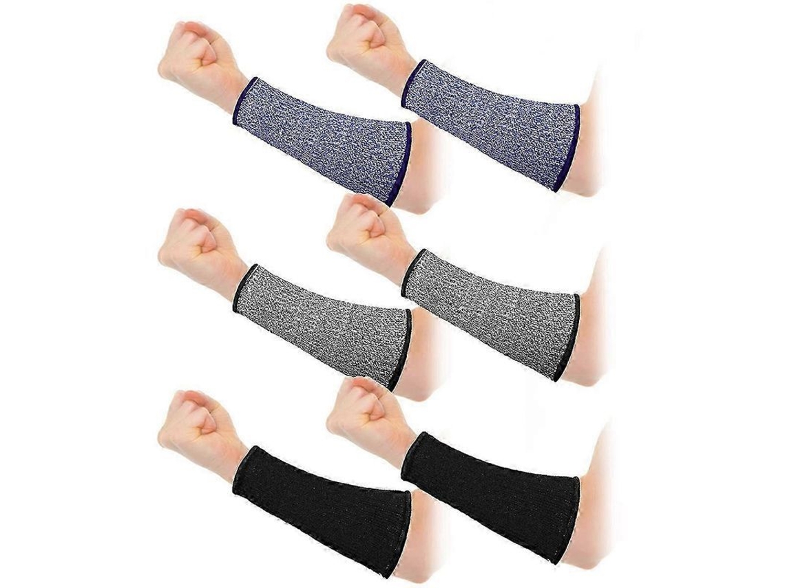 Brazaletes Protectores Resistentes A Cortes Para Pieles Finas, 3 Pares, Protección Contra Quemaduras De Nivel 5.