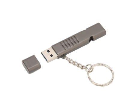 HURRISE Flash Drive USB Stick Silbato Sos Aleación de Zinc U Disk Multifuncional Externo Resistente al Agua Memoria de Computadora 4 Gb