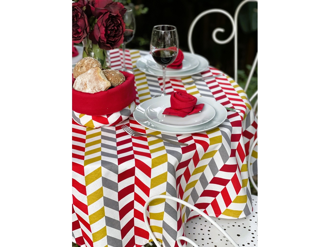 Mantel Redondo ILMH BY I LOVE MY HOME 150cm - Estampado Espiga