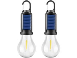 Lámpara LED solar portátil para tienda de campaña, Nicecee (2 unidades)