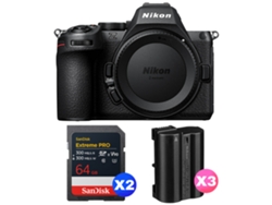 Z5 II + 2 tarjetas Sandisk Extreme Pro UHS II SDXC de 64 GB + 3 cámaras Nikon EN EL15C + libro electrónico “20 consejos para fotos impresionantes” NIKON