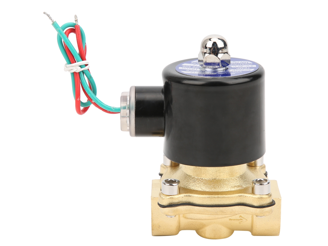 Válvula solenoide de latón G1/2 pulgada, presión de agua directa normal, 2w-160-15ac220v