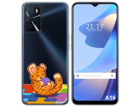 Carcasa Oppo A16 / A16s TUMUNDOSMARTPHONE Dibujos Transparente