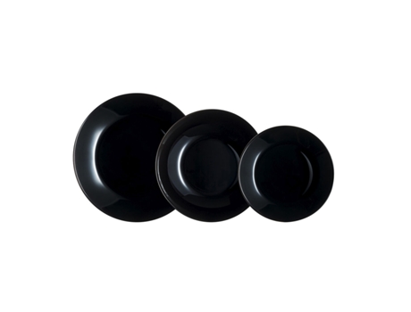 Set de Vajilla Arcopal Zelie Negro 12 Piezas