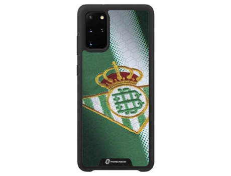 Funda Móvil Oficial Real Betis Fc para Samsung Galaxy S20 Plus PHONECASES3D Piel Sintética Negro