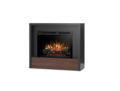 Chimenea LED eléctrica independiente KLAR 26' 93 x 80 x 32 Negro / Roble OUTINFIRE