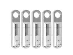 Danu26-5pcs/set Rotula Giratoria De Acero Inoxidable 360° Columna Anclaje De Anzuelo Conector De Pesca 5