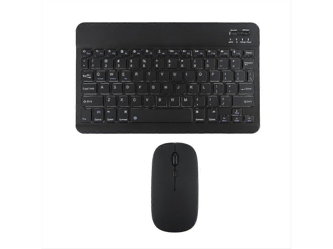 Teclado inalámbrico Bluetooth para tableta, teclado y ratón en inglés, kit de miniteclado en inglés Everley891