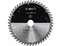 Disco de Sierra Circular BOSCH Standard para Madera Para Sierras a Batería 216x1.7/1.2x30 T48 para Sierras Bancada