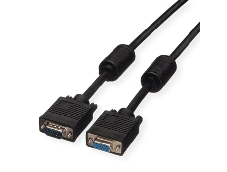Cable ROLINE (VGA - 3m - Negro)