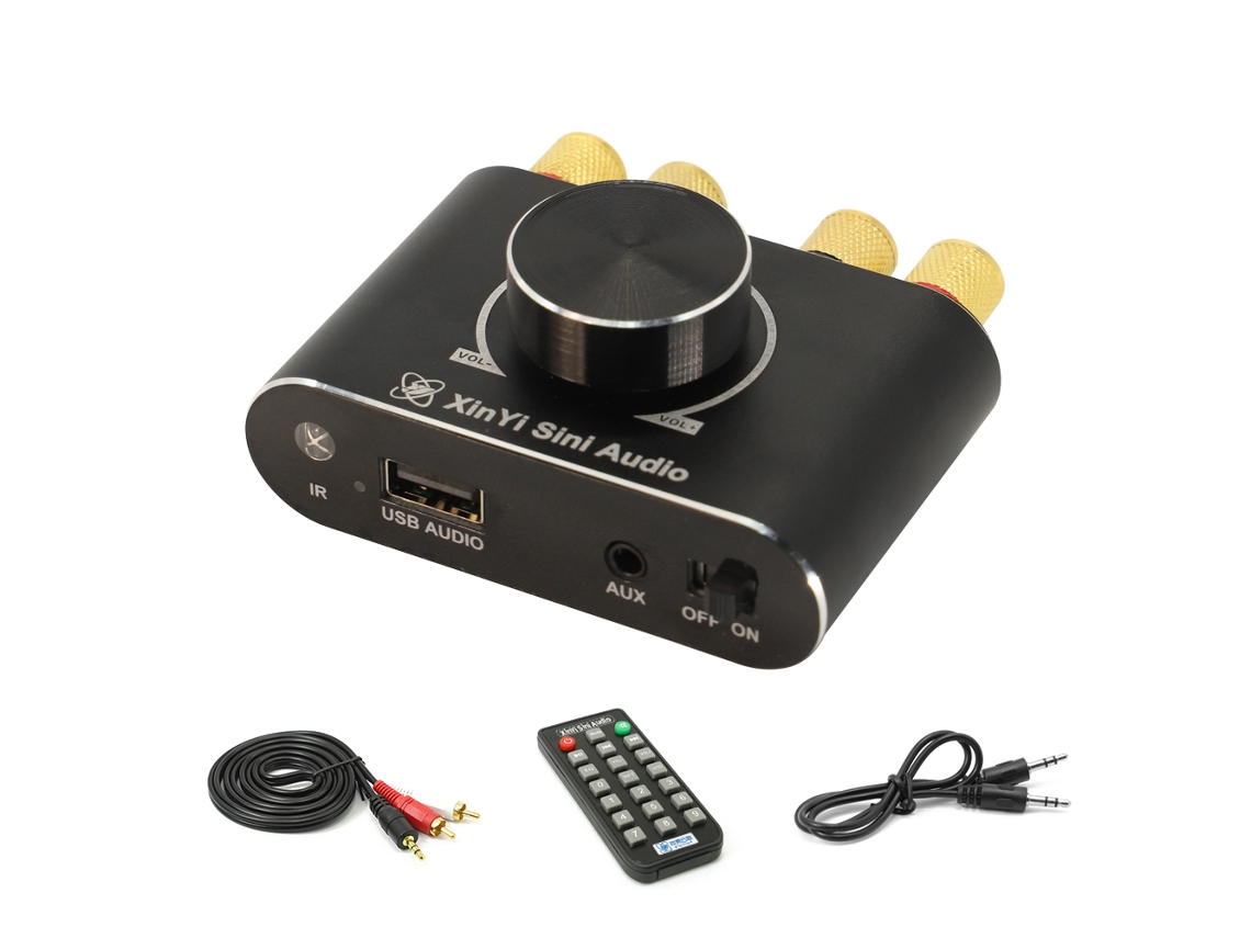 Amplificador De Audio Inalámbrico Bluetooth 5.1 De 100w+100w Portátil Para Coche Y Hogar.