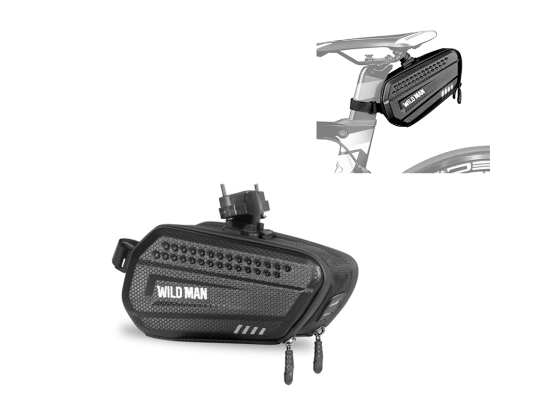 Bolsa de bicicleta impermeable de 1,2 l para cuadro de tubo superior delantero.