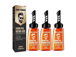 1 3 piezas 2 en 1 Cabezal de cepillo de gel de aceite para el cabello Peines de gel de secado rápido Peluquería no grasa Rosewell