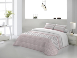 Colcha JVR Haiti (Poliéster - Rosa - 250 cm)