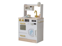Cocina infantil de madera, 79 cm, color blanco Teamson