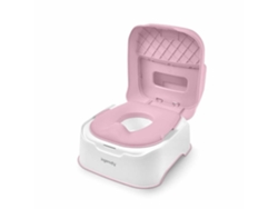 Escalera y orinal de aprendizaje Ingenuity con asiento extraíble, antideslizante y ergonómico, color rosa Ingenuity