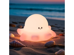 Luz de noche de pulpo, regalos de pulpo para adultos, adolescentes y bebés. Decora la habitación de los niños con un toque adorable (rosa).