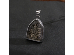 Colgante De Buda De Estilo Étnico, Acero Inoxidable, Collar Amuleto, Bodhisattva, Práctico Y Hermoso.