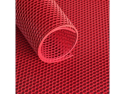 Alfombrilla de rejilla Ultra Grip estructura de nido de abeja 120 cm - Rojo