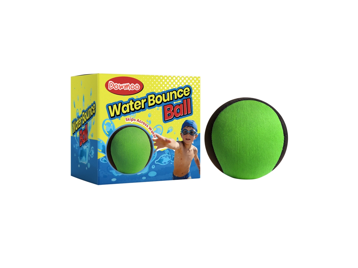 Pelota saltarina de agua verde y negra