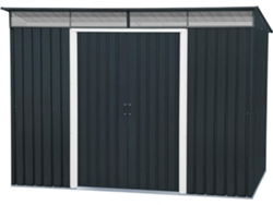 Caseta Jardín - Top Shed Pentroof 8x6 - Metal - Color Gris Antracita DURAMAX