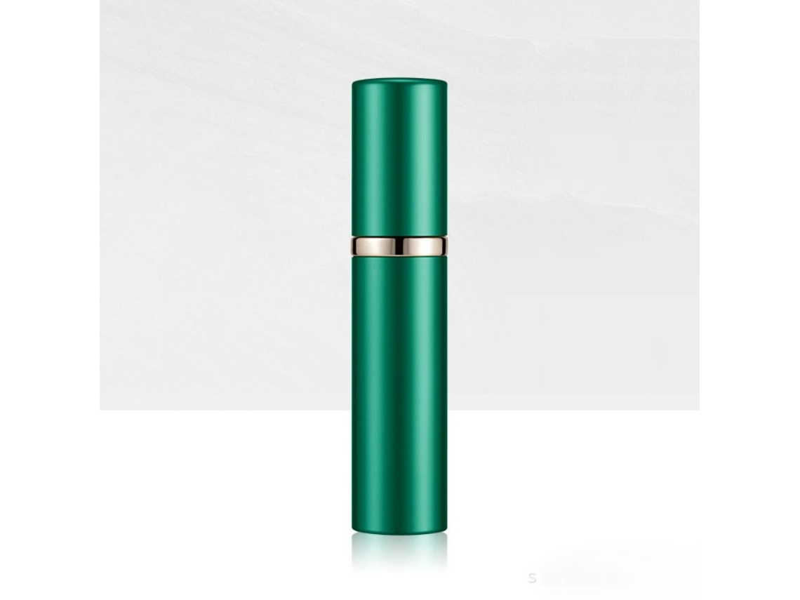 (verde) Mini Botella De Perfume Portátil Recargable De Aluminio De 5 Ml Con Atomizador