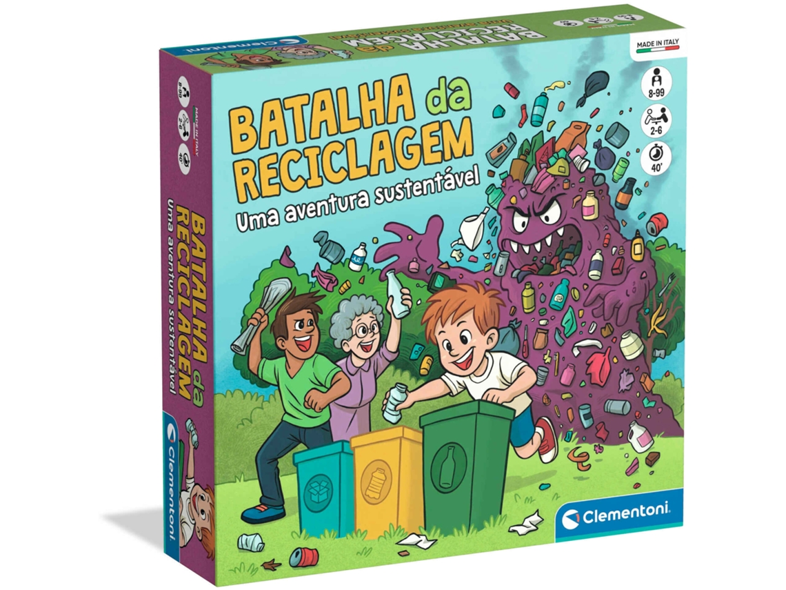 La batalla del reciclaje Clementoni Board Games 67484 (versión en portugués)