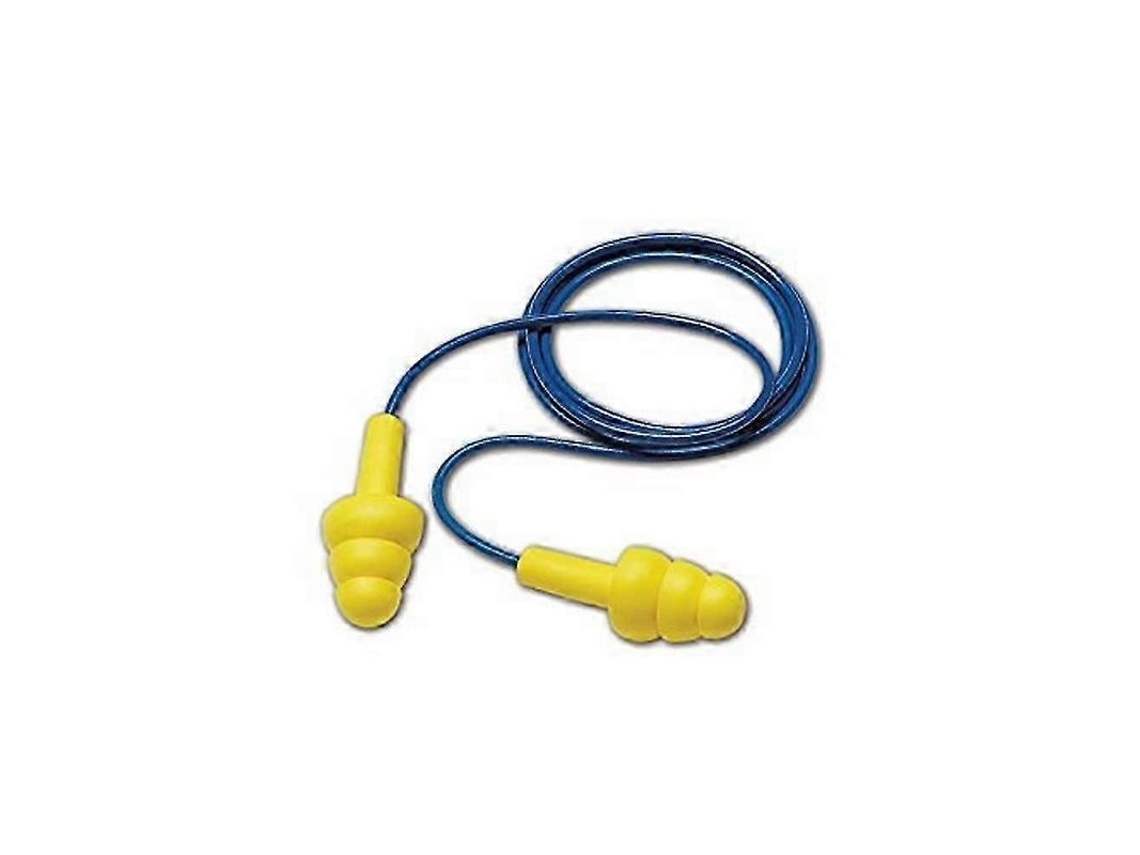 Tapones Para Los Oídos Reutilizables Con Cable 3m 340-4004 Ultra Fit, Nrr 25 Db, Azules, Paquete De 100