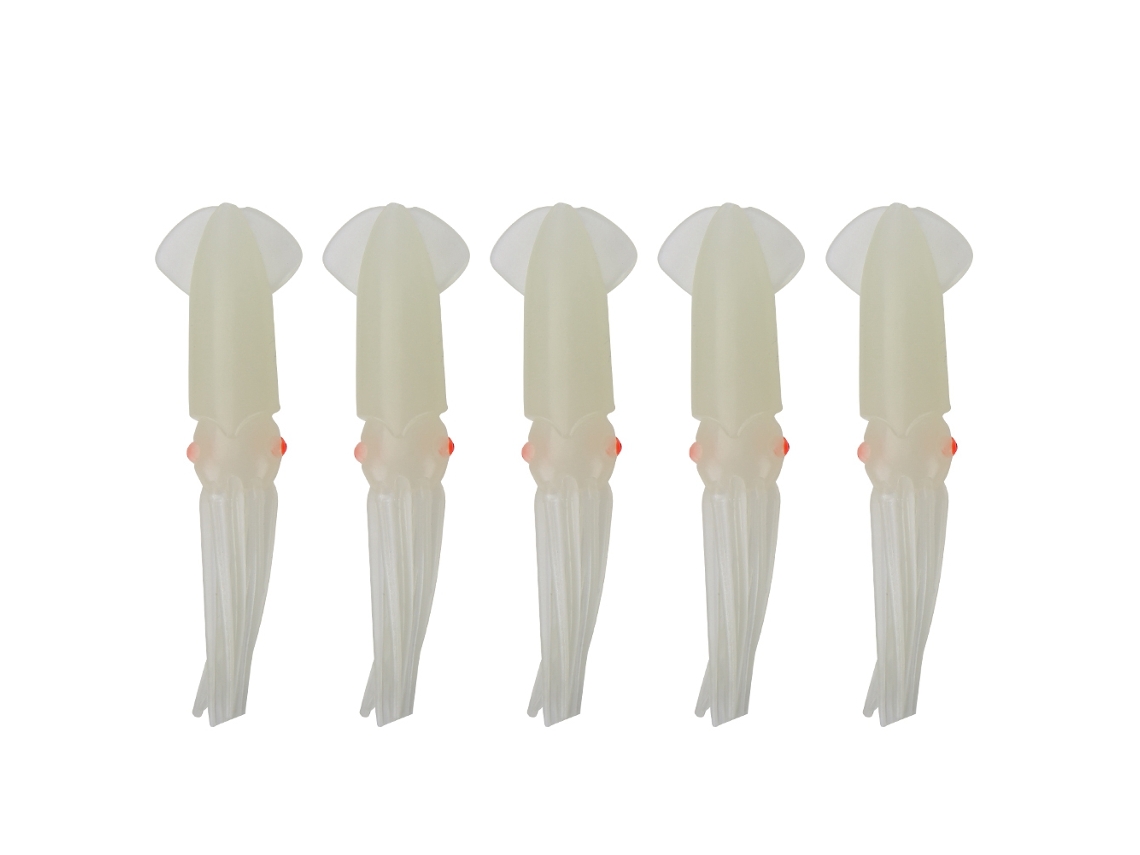 Señuelo Biónico De Calamar Luminoso De Pvc Con Atracción Luminosa, Cebo Suave Universal Para Aire Libre, Agua Dulce Y Salada