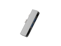 Estación de acoplamiento con concentrador USB 3.0 Yizhood para Surface Pro 4/5/6, color plateado