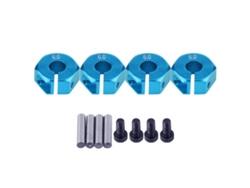 Adaptador de cubo hexagonal universal de 12 mm para coche RC Vayotoy HSP Sakura 1/10 (6 mm, azul)