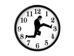 Reloj de pared silencioso creativo con diseño divertido para decorar el hogar (blanco y negro)