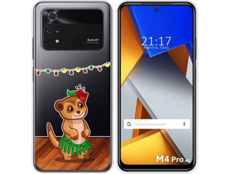 Carcasa para Xiaomi Poco M4 Pro 4G TUMUNDOSMARTPHONE Dibujos Transparente Suricata Multicolor