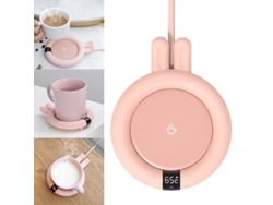 Base Calefactable Para Tazas Con Termostato Inteligente, Temperatura Ajustable, 3 Niveles.