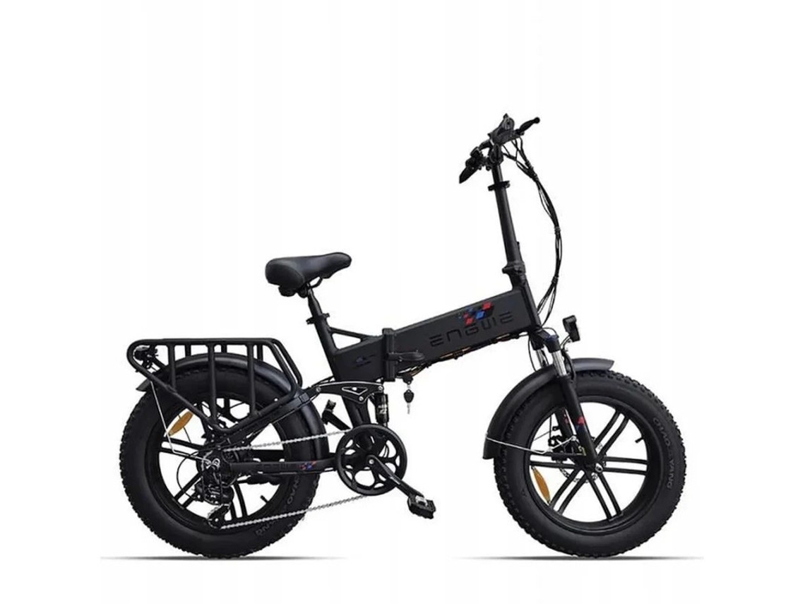 Bicicleta Eléctrica ENGWE Engine X 250W Alcance Máximo 100Km Batería 48V13Ah Velocidad 25Km/H Suspensión Pantalla LCD Negra