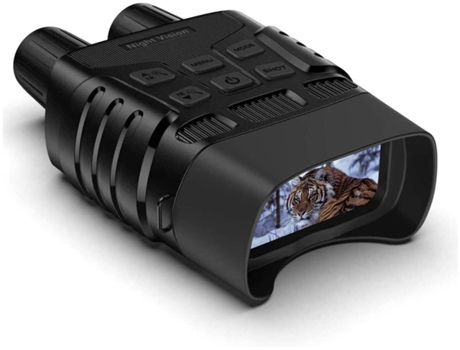 Monocular de Visión Nocturna Digital Termovisor Infrarrojo Full Hd para Caza,Negro-Negro
