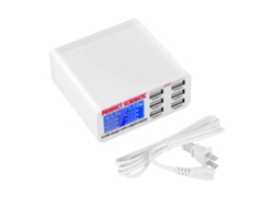 Cargador Usb (salida De 6 Puertos, Potencia Total De 6a)