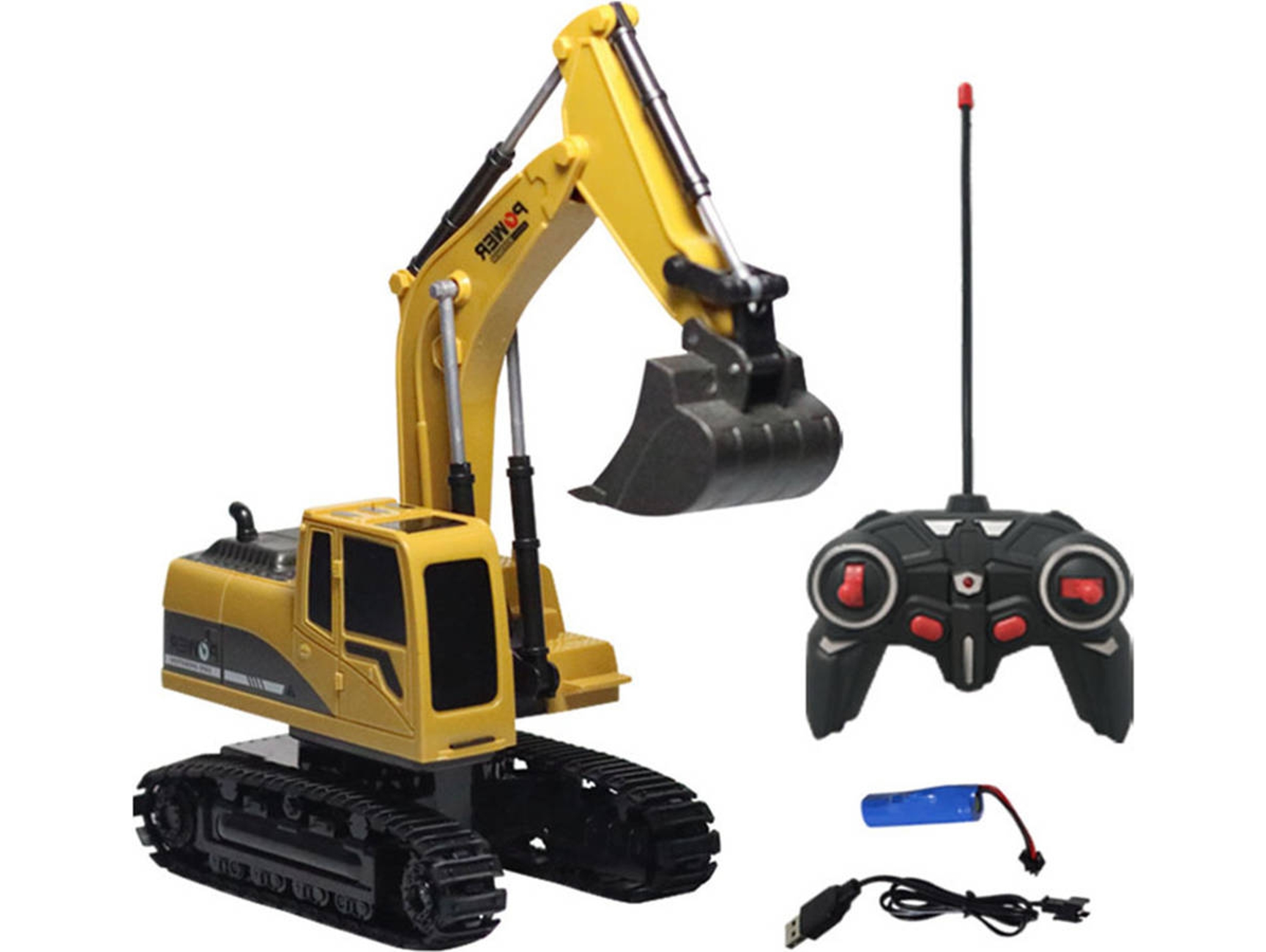 Tractor a control remoto CHRUI BF1074 (Amarillo - 26x9x15cm - Edad mínima: 4 años)