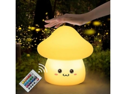Luz nocturna con forma de seta, luz nocturna de silicona para bebés y niños pequeños Rosewell