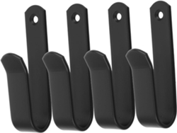 Juego de 4 ganchos rústicos para colgar ropa, toallas y llaves. Se pueden montar en la pared para baño, cocina y exteriores. Gokoco