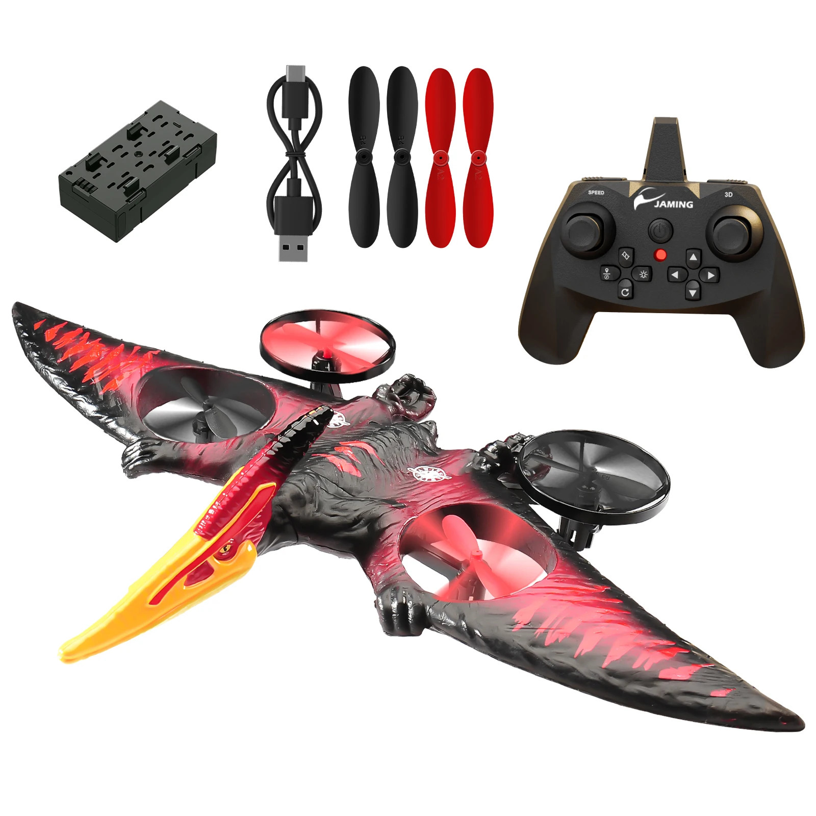 (control Único) Avión Teledirigido, Sensor De Gravedad De 2,4 G, Planeador Teledirigido, Rotación De 360°.