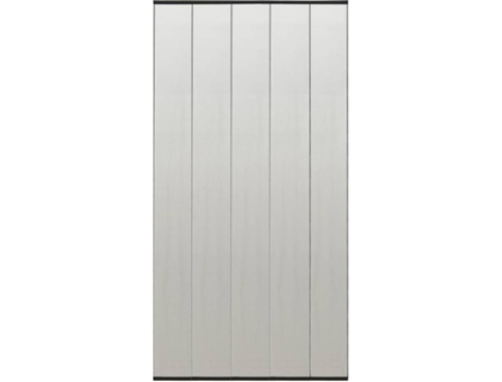 vidaXL Mosquitera para puerta 5 pzas cortina de malla negro 120x240 cm