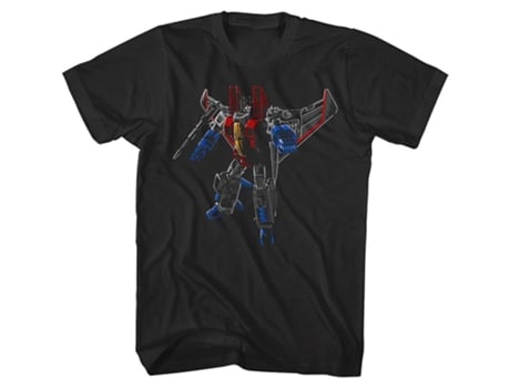 Camiseta ROCKINSTONE Starscream Transformers com pincelada (XL)