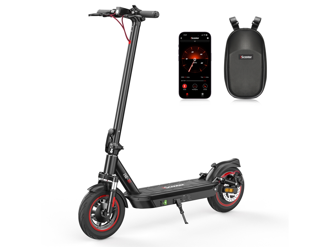Patinete Eléctrico Iscooter I10 650W 42V 15Ah 45Km Neumáticos 10" Triple Freno