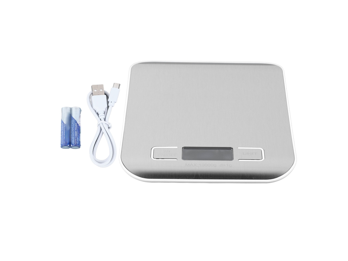 Balanza Digital De Alta Precisión Para Alimentos, 10 Kg (22 Lb), Acero Inoxidable, Multifuncional Para Cocina.