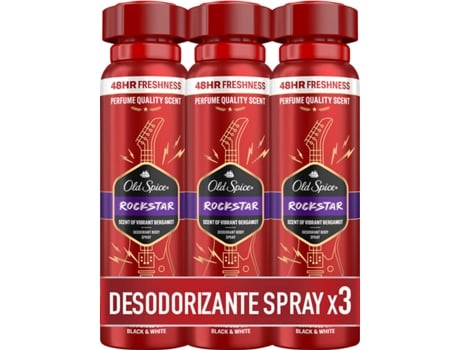 Desodorante Spray OLD SPICE Rockstar (3 X 150 ml)