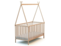Cuna tipi de madera de 70 x 140 cm WEBABY