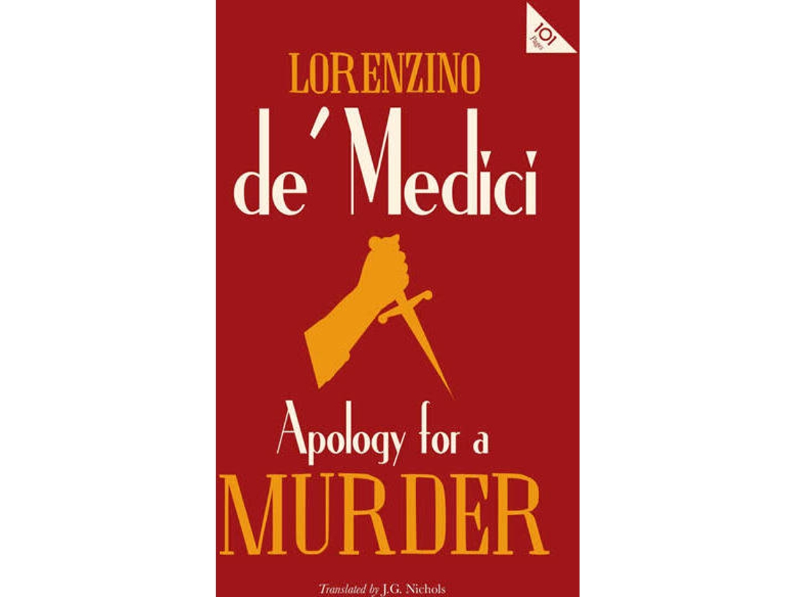 Libro Apology for a Murder de Lorenzino De' Medici (Inglés)