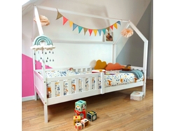 HAPPY GARDEN Cama Marceau (Madera - Blanco 197 x 98 x 162 cm)