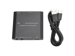 Interfaz Multimedia Con Extractor De Sonido Hd 8k 60hz 4k 120hz Hdr Spdif Óptico De 3,5 Mm